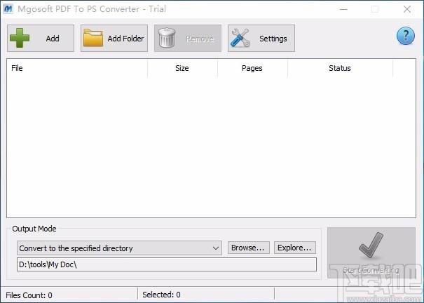 Mgosoft PDF To PS Converter下载,PDF转PS转换器