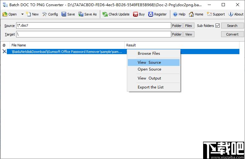 Batch DOC to PNG Converter下载,文档转换,格式转换
